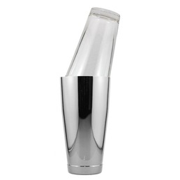 Cocktail Shaker Set Boston Tin & Glass Stainless Steel Premium