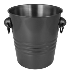 Ice Bucket Wine Cooler Black Chrome 4 Litre