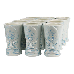 Ceramic Tiki Mug Kala Blue 500ml Pack of 12