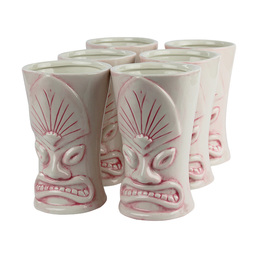 Ceramic Tiki Mug Kala Pink 500ml Pack of 6