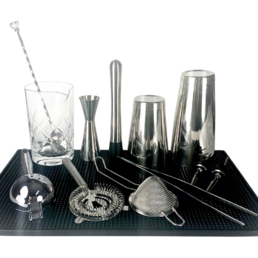 The Complete Professional at Home Bar Kit Stainless Steel