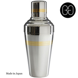 Cocktail Shaker Baron Gold Band 3 Piece 500ml