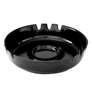 Ashtray Round Bakelite Plastic Black - 170mm