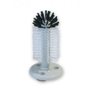 Glass Scrubber Brush Thin Single Brush with Suction Cups 
