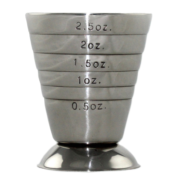 Multi-Level Stainless Steel Jigger Cup - Mixology Tool — Wine Devices