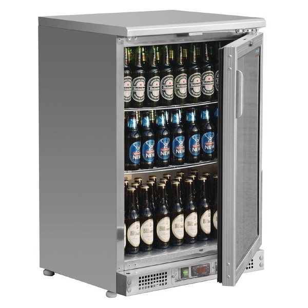 Bar Fridge Single Door Stainless Steel 140L