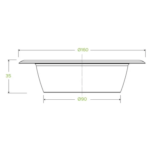 16oz BioCane Bowl- White