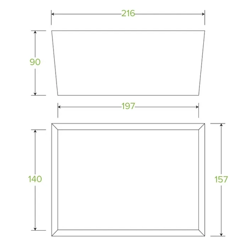 Extra Large BioBoard Lunch Box 