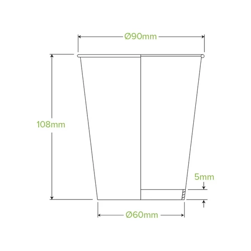 BioCup 390ml/12oz Art Series Single Wall (90mm)