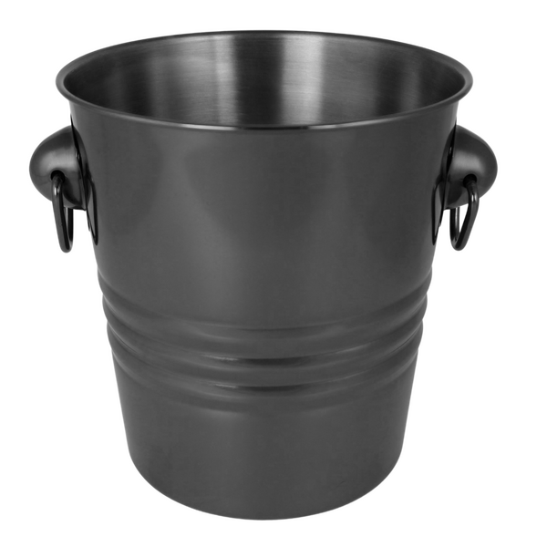 Ice Bucket Wine Cooler Black Chrome