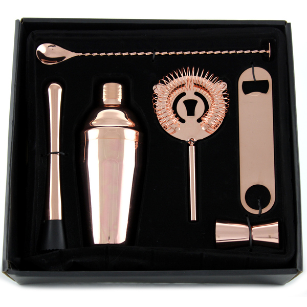 Cocktail Kit Copper 6 Piece in Box| Barware Australia