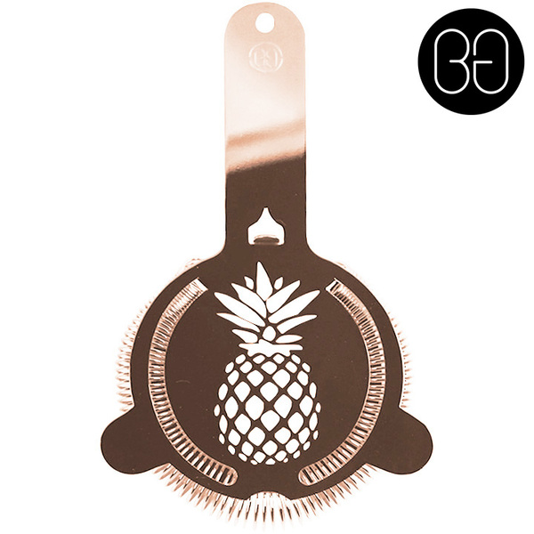 undefined | Cocktail Strainer Hawthorn Pineapple Copper