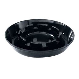 Ashtray Round Bakelite Plastic Black - 135mm