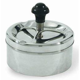 Ashtray Push Down Windproof S/S - 100mm