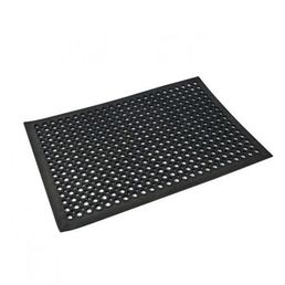 Rubber Floor Mat Black 600 x 900mm