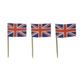 Toothpick Flags - Great Britain Box 500