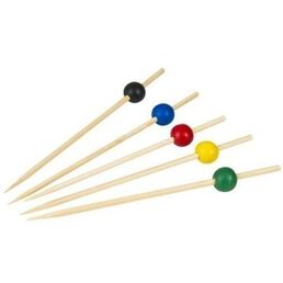 Cocktail Pick Bamboo Skewer Primary 12cm Pk100