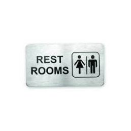 Wall Sign S/S Rest Rooms 110 x 60mm