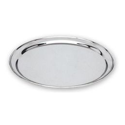 Serving Tray Round Stainless Steel 305mm 12"