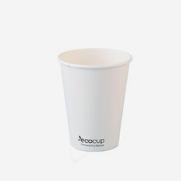 12oz (90mm) Single Wall White ECO Cup 