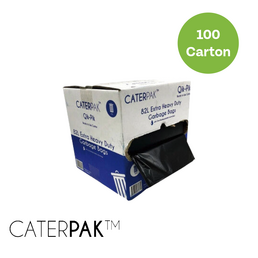 Caterpak 82L Qik-Pik Extra Heavy Duty Garbage Bags - 100/Carton
