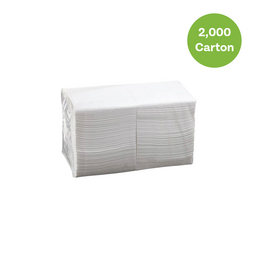 Culinaire 2Ply Cocktail Napkin- White 