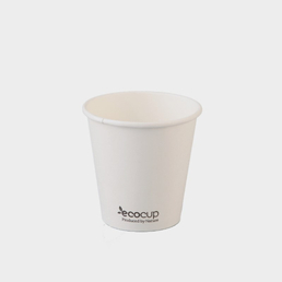8oz (90mm) Single Wall White ECO Cup 