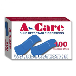 Blue Detectable Plasters A-Care 100PK