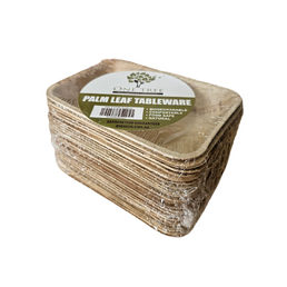Palm Leaf Eco Rectangle Tray 14x150mm - Pack of 25