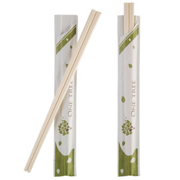 Wooden Chopsticks Wrapped -100Pk