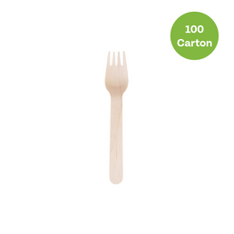 One Tree Wooden Fork 100Pk