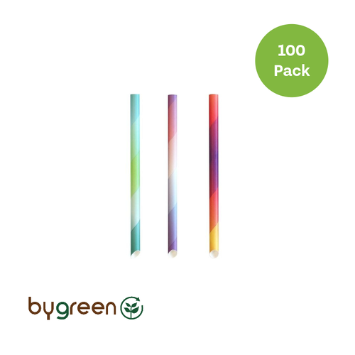 4Ply Bubble Tea Straw 215mm - Mixed Colours 