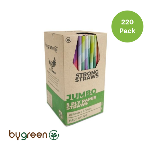 5PLY Paper Straw Jumbo - Mixed Colours