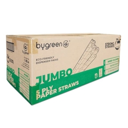 5PLY Paper Straw Jumbo-Mixed Colours-2,200/Carton