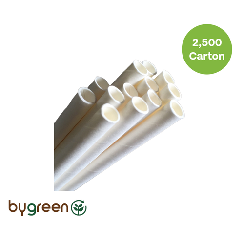 Paper Cocktail Straws - White 