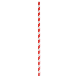 Paper Jumbo Straw - Red Stripe 2500/Carton