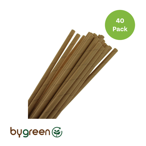 Regular Paper Straws - Kraft 