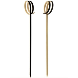 Cocktail Picks 120mm Ring Black 100Pk