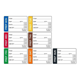 Prep Days Labels 73mm x 48mm - Thursday 250/Roll