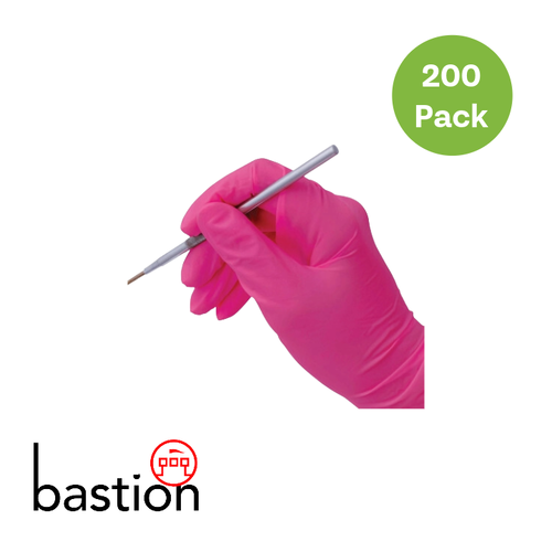 Ultra Soft Large Pink Nitrile Gloves - 200 pack