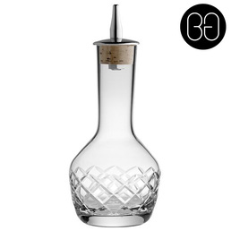 Bitters Bottle 90ml Classic Diamond Cut with Stainless Steel Dasher
