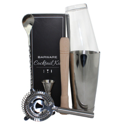 Cocktail Kit Stainless 6 Piece in Gift Box