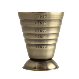 Multi Level Jigger Cup Antique Gold