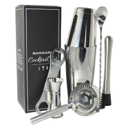 Cocktail Kit 7 Piece Stainless Steel in Gift Box