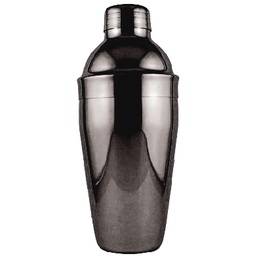 Cocktail Shaker S/S Black Chrome 3 Piece 500ml