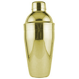 Cocktail Shaker S/S Gold 3 Piece 500ml