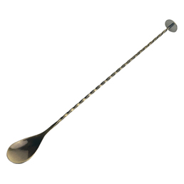 Bar Spoon Twist with Dime Muddler Antique Gold
