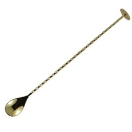 Bar Spoon Twist with Dime Muddler Gold