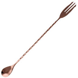 Bar Spoon Trident Stainless Steel 30cm Copper 