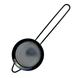 Cocktail Strainer Mesh Round 80mm Black Chrome